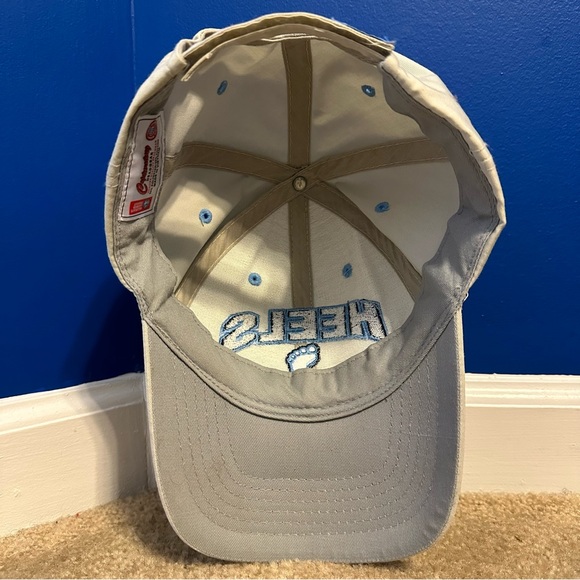 UNC Tar Heels Captivating Adjustable Ball Cap Hat Beige Carolina Blue Heel Logo - Picture 5 of 7